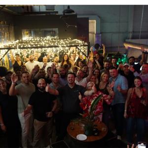 Attendees at the launch party celebrating