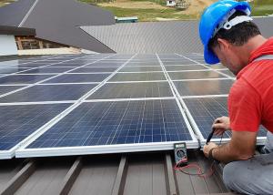solar panels and roof damage-