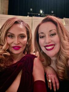 Dr. Radwa Saad Founder of Dent Blanche Dental with Philanthropist Tina Knowles honoree at Angel Ball 2025