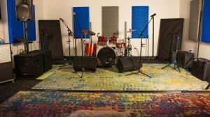 Rooftop Studio rehearsal recording area