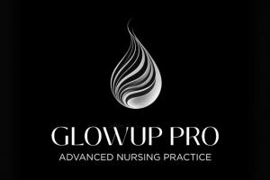 Glow Up Pro black and white logo
