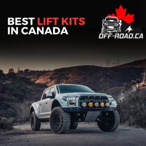 A lifted Ford F-150 truck featuring premium suspension upgrades from Off-Road Canada, part of the Best Lift Kits in Canada lineup.