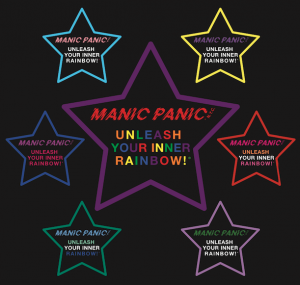 Visual of the  "Unleash Your Inner Rainbow" Stars available for shirts, hats, and hoodies