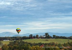 Sweeping Views of the Blue Ridge Mountains from Monticello Country Ballooning