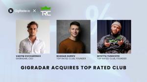 GigRadar acquires Ukrainian Upwork community Top Rated Club to expand AI and freelance ecosystem.