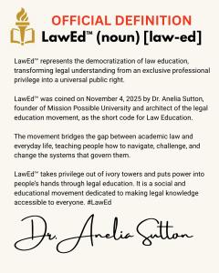 LawEd Official Definition