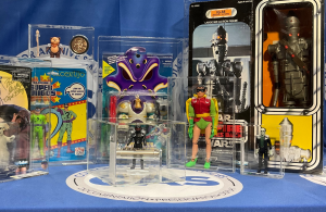 Photo of a variety of CAS graded toys and collectibles