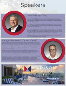 Madison Insurance Group 2025 Conference Speakers Including Keynote Speaker George Sandmann