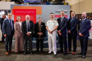 Group picture of people in a line