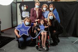 Wish child Trinidad with her wishgranters