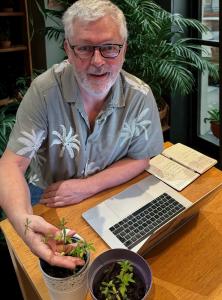 Tao Climate founder, Gary Byrnes, grows hemp in the company's Dublin office.