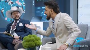 Sam Khan, CEO of AccuSights and Mark L Madrid, the Principal Partner