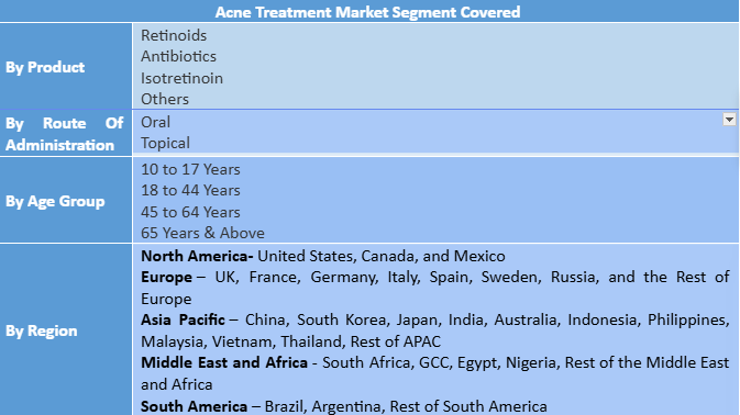 Acne Treatment Market Segment