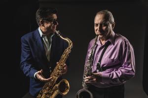 Jeff and George at the gig