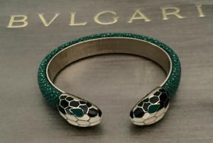 Bvlgari Serpenti ‘Forever’ green cuff bangle made in Italy, in great condition. Estimate: $650-$750