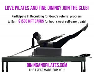 Are you 40+ Kickass Love Pilates and Fine Dining? This is The Treat Made Just for You! www.DiningandPilates.com The Treat Made for You!