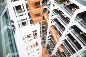 Interactive 3D floor plan of an open-plan office designed for a virtual tour