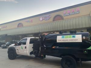 Grease Trap Cleaning and Oil Collection truck of the San Diego Grease Company