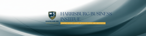 Harrisburg Business Institute banner with slogan: Shaping Future Leaders with Excellence and Innovation.