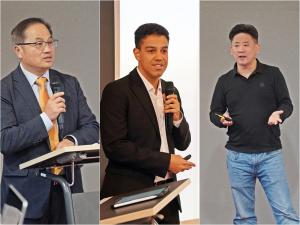 (From left) Sang Sung Lee, Team Leader of the Pangyo Techno Valley Team; Raoul Moroder, Marketing Manager at Jably; and Jaehyung James Lee, CEO of Stratio