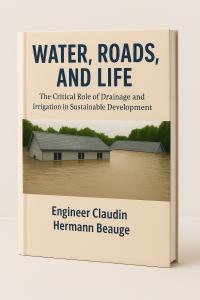 Cover of the book Water, Roads, and Life by Engineer Claudin Hermann Beaugé.