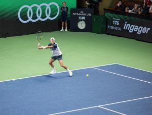 Holger Rune in action at Nordic Open.