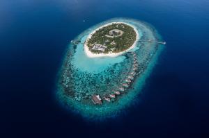 Aerial view Park Hyatt Maldives Hadahaa