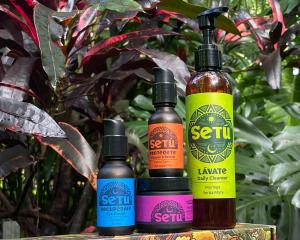 Setú® Skincare for Men products, including the cleanser, serum, moisturizer, and eye cream,