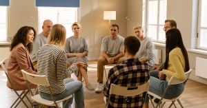 Group therapy session at Siam Rehab