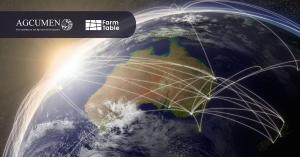Image showing lines of connection between Australia and the world