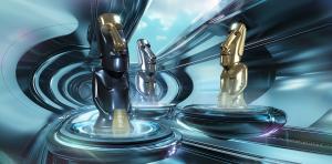 TITAN Innovation Awards Statuettes - Platinum, Gold & Silver