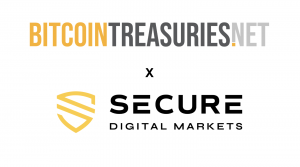 BitcoinTreasuries.net partners with Secure Digital Markets to improve its Bitcoin markets data.