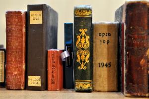 Several of the Klau Library's rare books