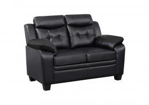 loveseat in black