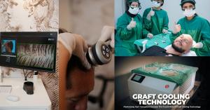 TrichoLAB AI Donor Analysis and Cooling Preservation System used at Sule Hair Transplant for precise graft evaluation.