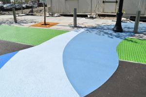 Decorative Surface on Former Morris Canal