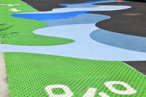 Decorative Surface on Former Morris Canal