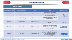 obesity therapeutics pipeline analysis