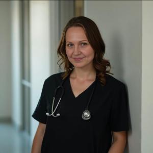 Dawn Mathis, RN, founder of Nurse Dawn LLC, providing in-home concierge nursing and foot care in Florida.