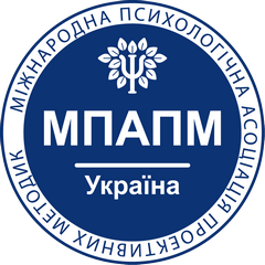 Circular logo of International Psychological Association of Projective Measures with Greek Psi as a tree