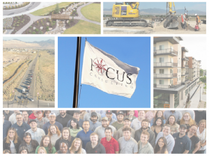 FOCUS Consulting flag with team members and project work representing full-service engineering and consulting across Utah and Idaho.