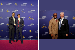 People on red carpet at gala