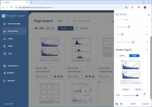PageFinder multi-modal search using image matchin