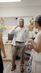 Dr. Jegan Gabbidon, DO, is all smiles at the grand opening!