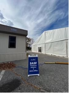 Temporary facilities with Repair Project underway (Photo credit: SASF)