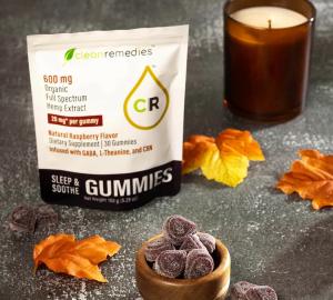 Clean Remedies has a range of gummies infused with hemp-derived ingredients, including these Sleep & Soothe Gummies.