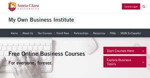 Screenshot of MOBI's Home page, showing easy navigation to create an account and enroll, or browse the topics of greatest interest.