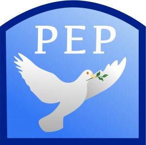 Project Enduring Peace logo with a dove holding an olive branch