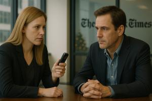 Dramatization: Reporter speaks with Scott Cohen