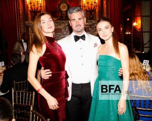 Oleksandra Mudra with Anna Zaiachkivska and John Gannon